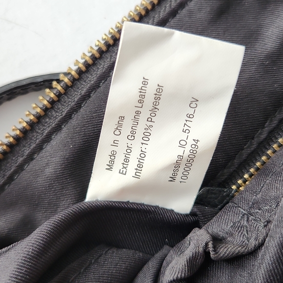 Elliot Lucca Leather Double Zip Front Crossbody Bag - Picture 11 of 14